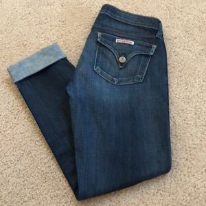 Hudson Dark Wash Capris